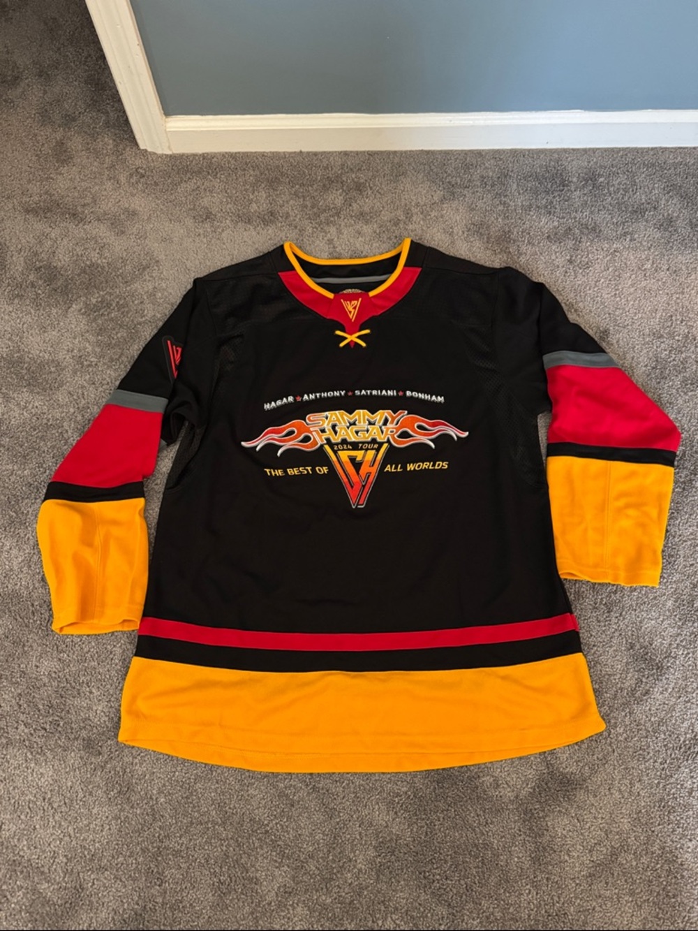 Sammy Hagar Best of All Worlds 2024 tour Hockey Jersey sz XL